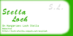 stella loch business card
